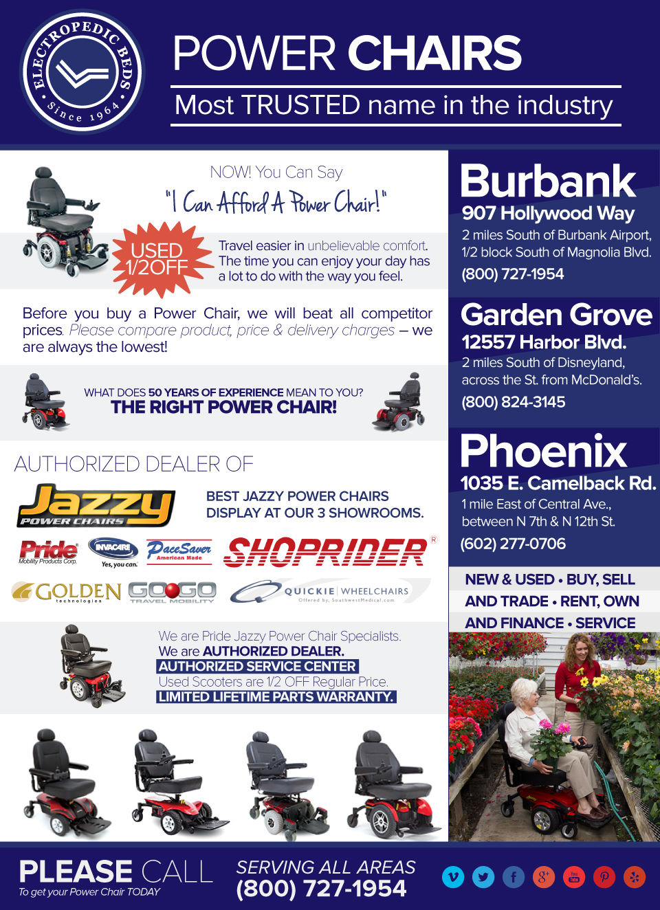 Phoenix az electric wheelchairs motorized pride jazzy power wheel chairs