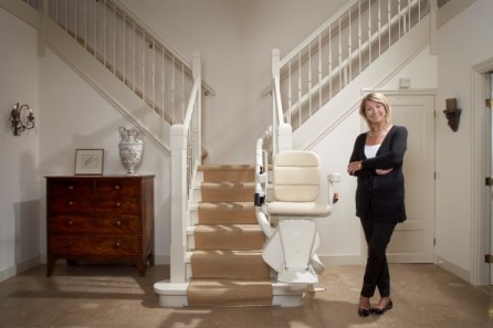 Kraus San Diego Authorized Handicare curved Chair Staircase Lift Sales and Service Center
